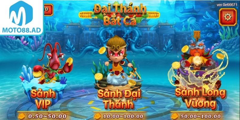 Luật chơi và cơ chế thưởng trong bắt cá đại thánh