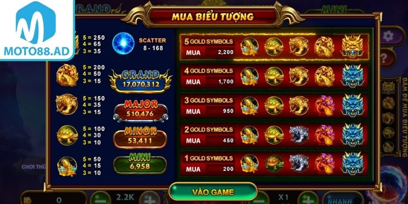 Tổng quan về kho báu tứ linh MOTO88
