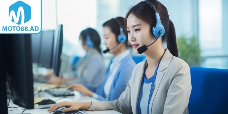 Liên hệ đội ngũ hỗ trợ lấy lại mật khẩu Moto88